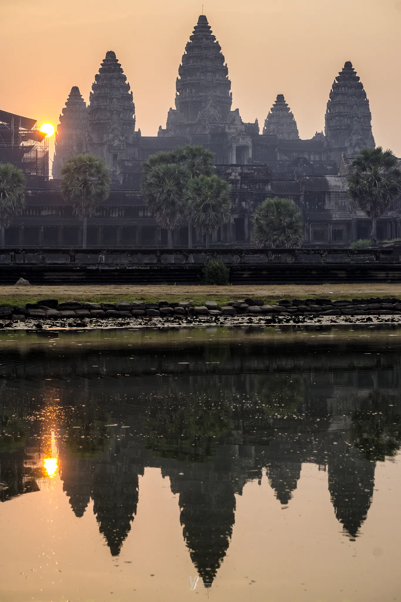 Angkor Wat at Sunrise, Siem Reap, Cambodia, photograph by Yaniv Bekerman