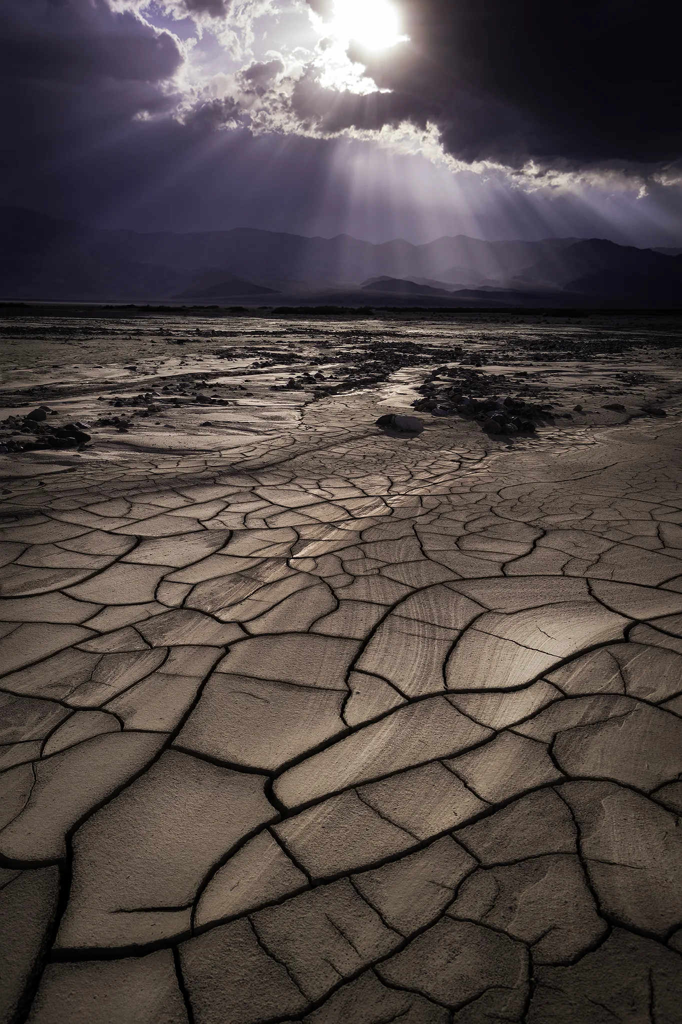 Death Rays, Death Valley, California, photograph by Yaniv Bekerman