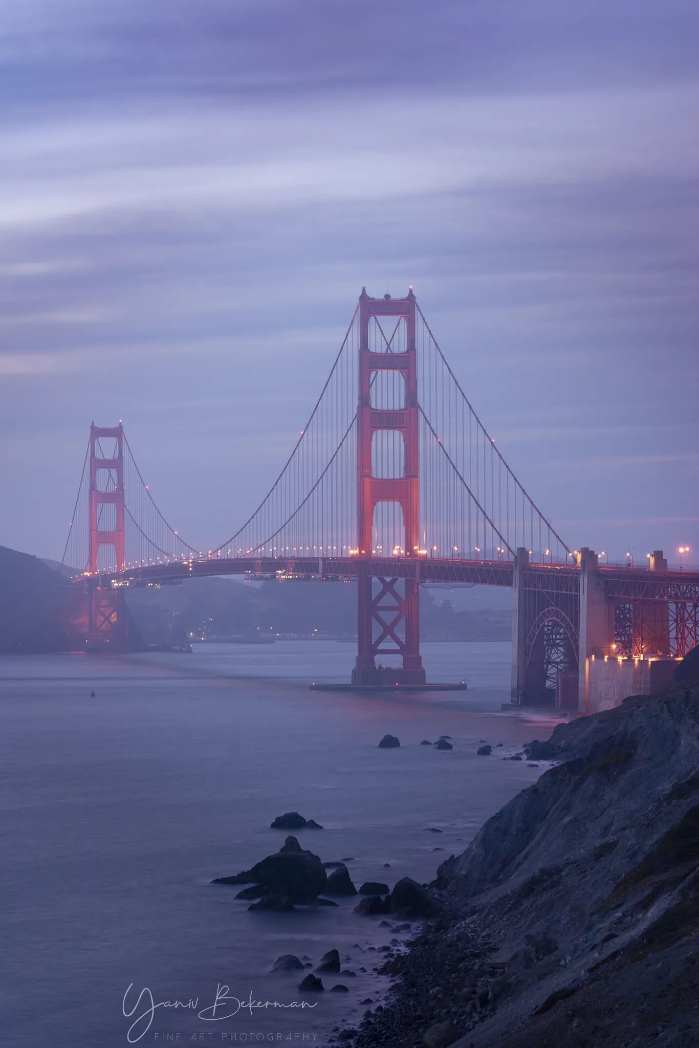 Golden Gate, San Francisco, California, photograph by Yaniv Bekerman